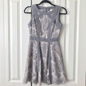 Banana Republic Gray and Pink Dress